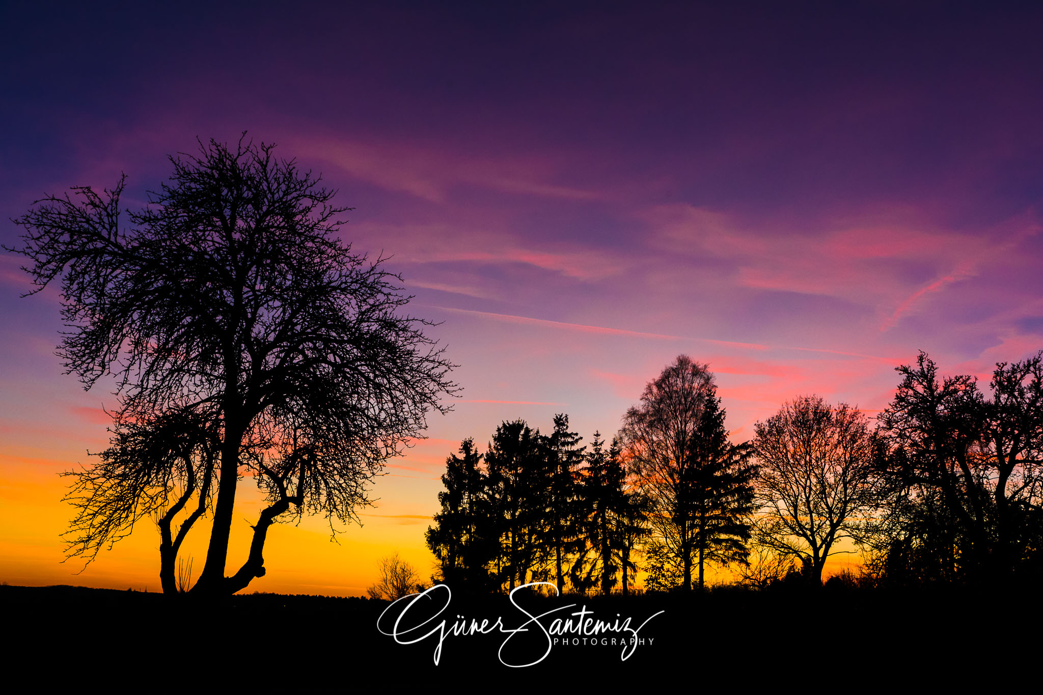 Sonnenuntergang bei Heroldsberg