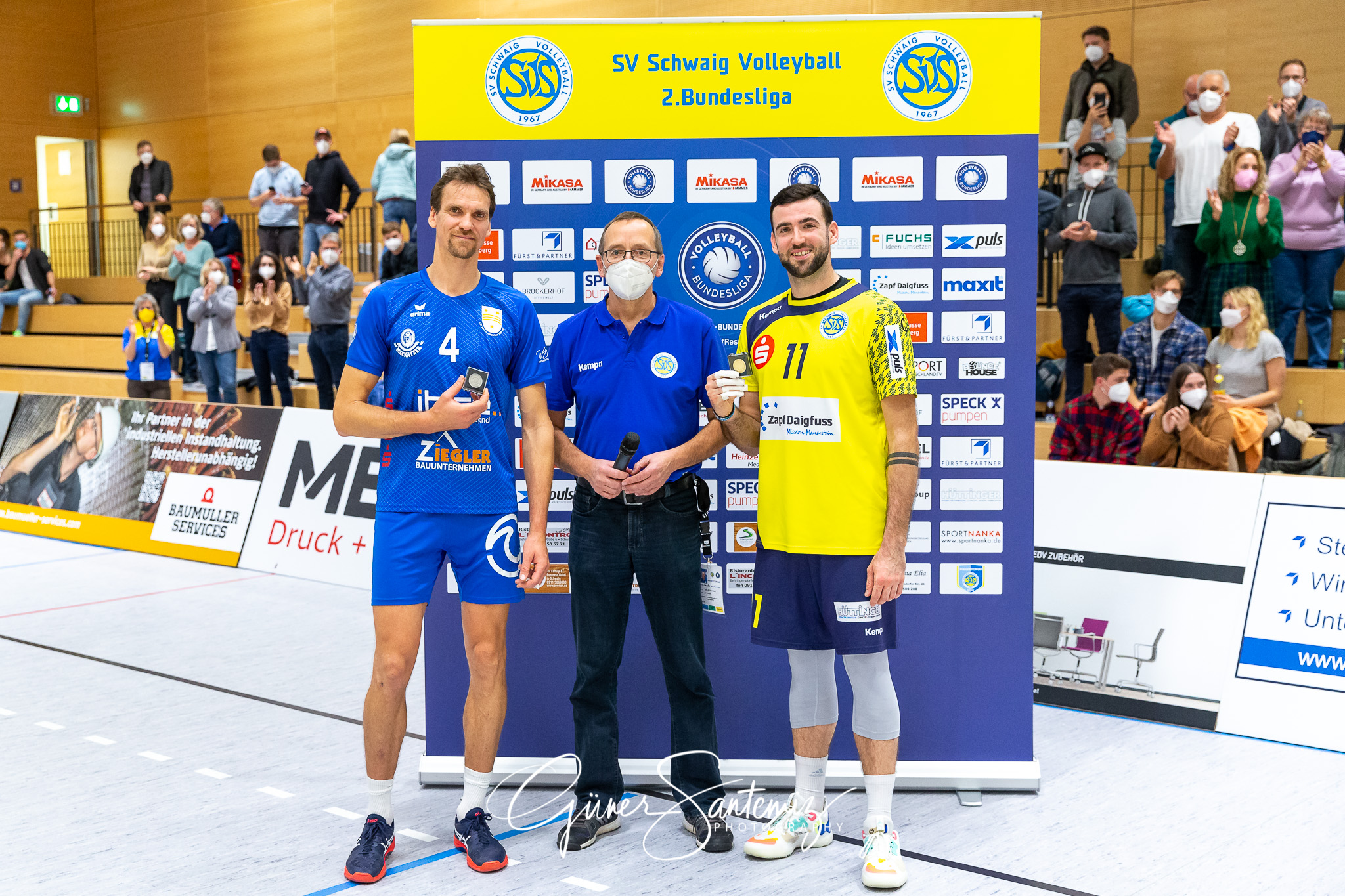 SV Schwaig - TSV Mimmenhausen, Volleyball, 2. Bundesliga Sued, 8. Spieltag, Saison 2021/2022, 20.11.2021
